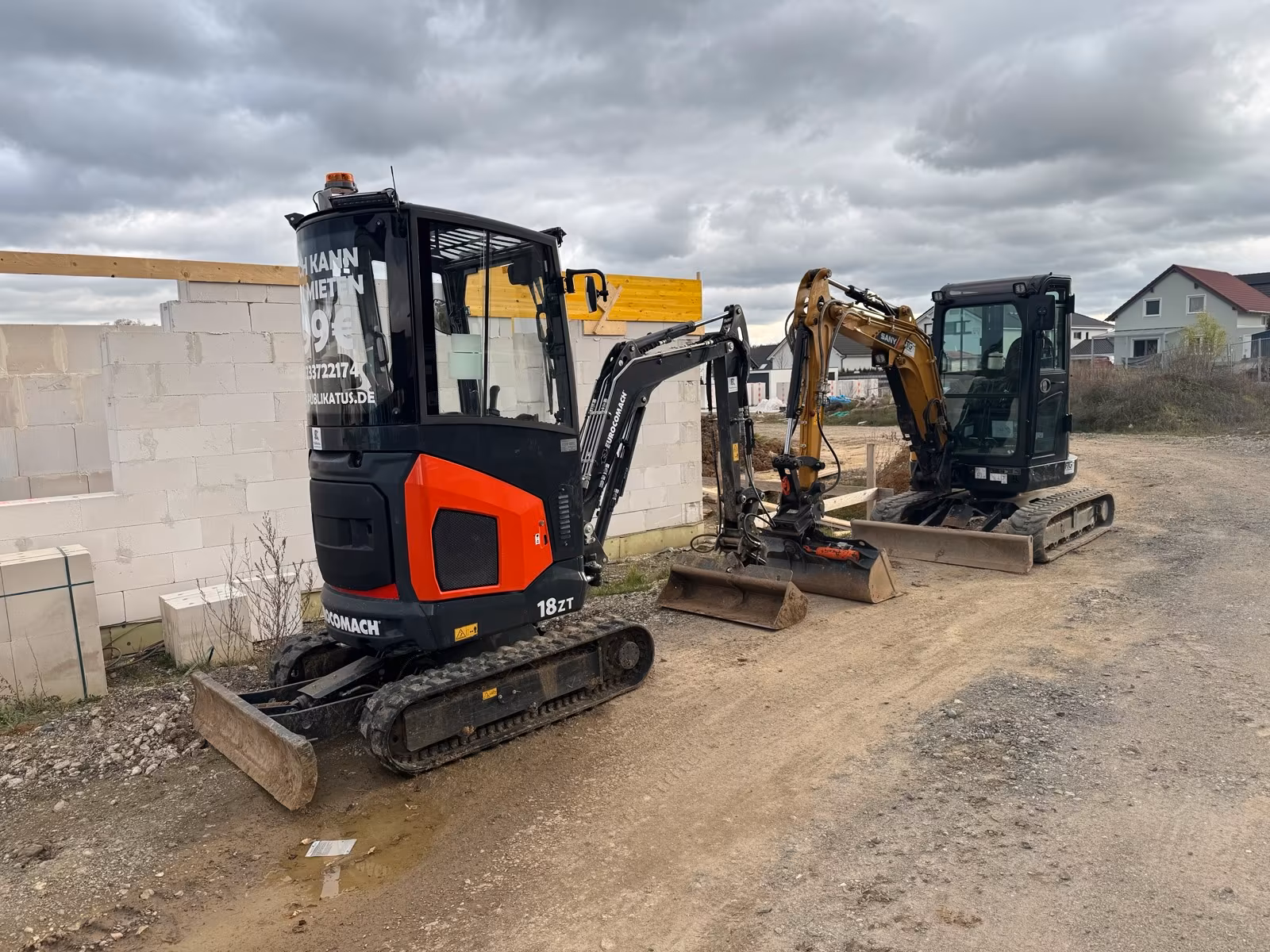 Minibagger Eurocomach ES 18 ZT – 1,8t Nullheck Kompaktbagger